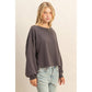 Round Neck Casual Long Sleeve Knit Top