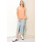 Scoop Neck Short Sleeves Top