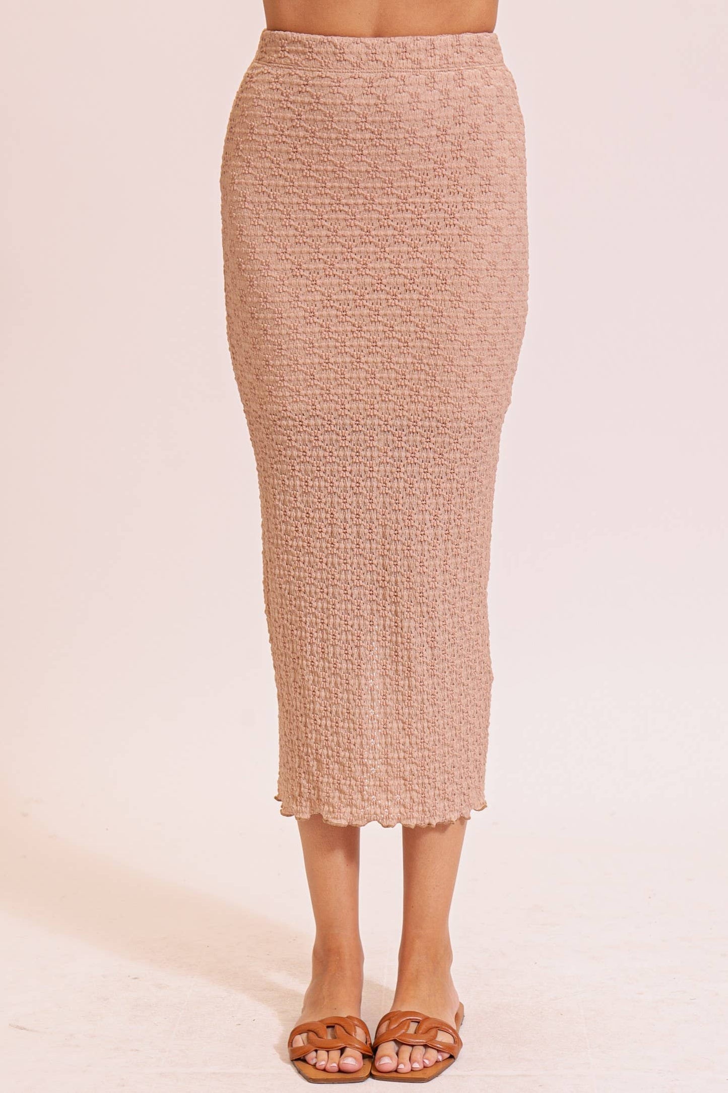 Boho Textured Maxi Skirt