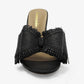 BEACH HOUSE - Raffia Bow Mules, Woven Finish, Stiletto Heel