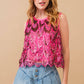 34313T - Embellished Sequin Scallop Crop Top