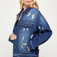 OVERSIZED COTTON DENIM JACKET