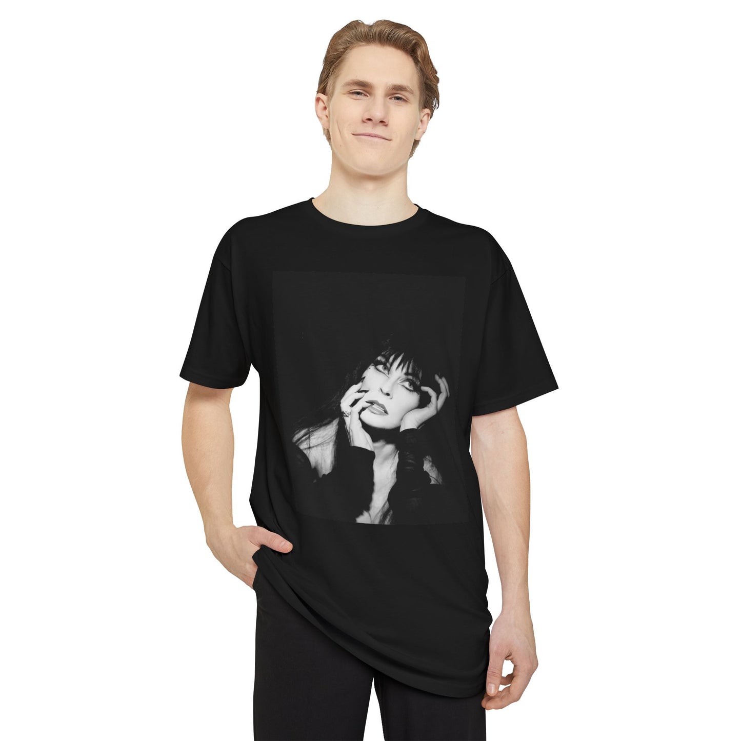 Tee: Elvira Mistress of the Night Halloween Scary Dark Shirt