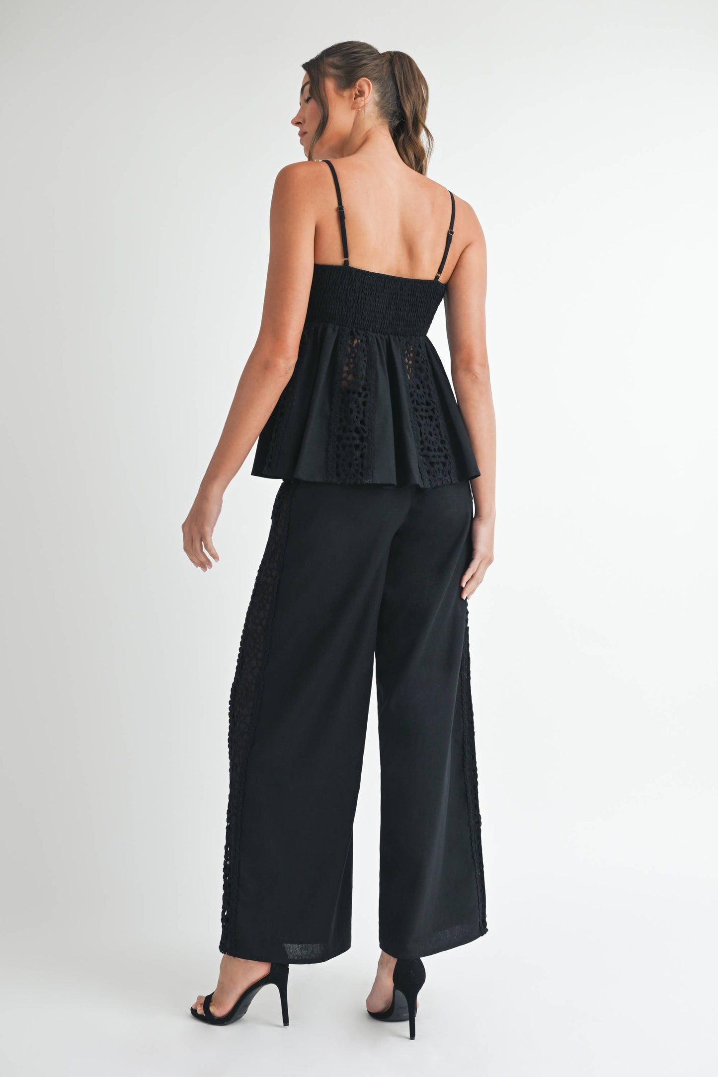 Crochet High Waist Pants