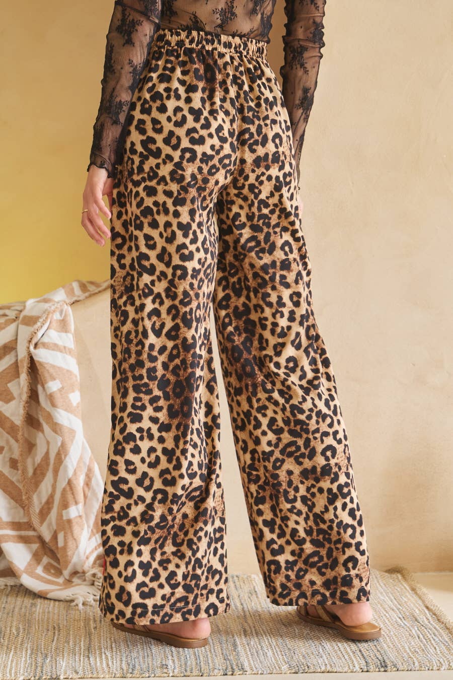 Plus Leopard Printed Pants
