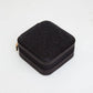 Rhinestone Zip Around Square Jewelry Box