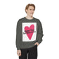 Heart Graphic Sweatshirt - "Always Tired But Never of You" Cozy Pullover for Couples & Self-Care
