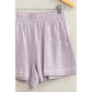 DZ24C377-D-ALL TIME FUN HIGH WAIST LINEN SHORTS
