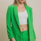 Lime Solid Classic Blazer