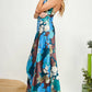 Midnight Botanica Satin Maxi Dress