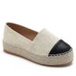 Trendy Bicolor Wedge Espadrille H8-925