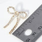 18K-Gold-Dipped Cubic-Zirconia Ribbon Bow Drop Post Earrings