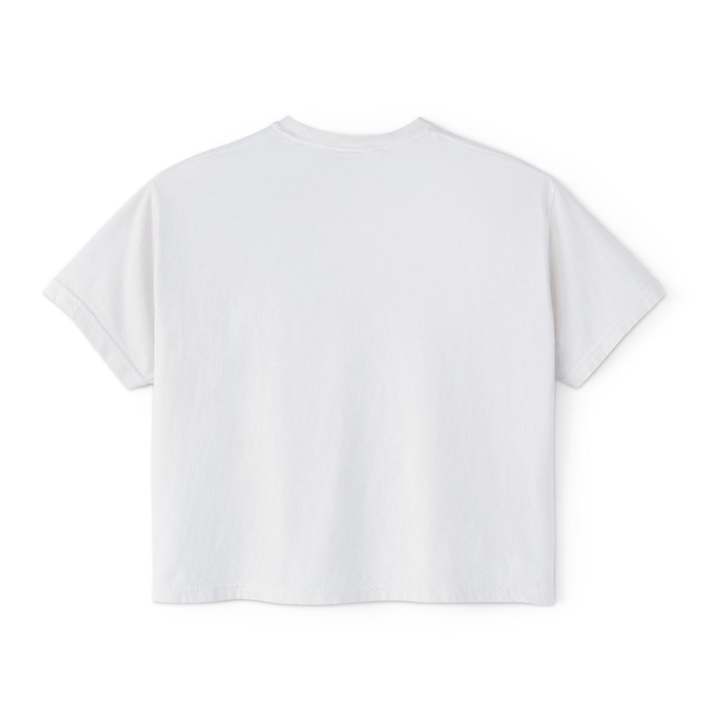 Heart Lock Boxy Tee — Vintage Red Padlock Graphic Women's Crop Top
