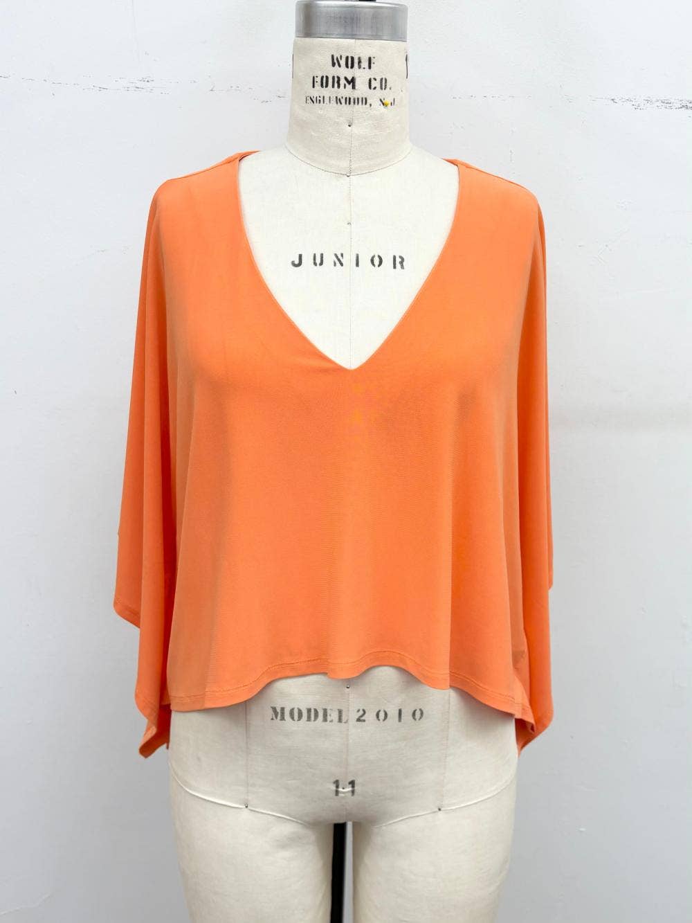 Flowy V-Neck Poncho Top
