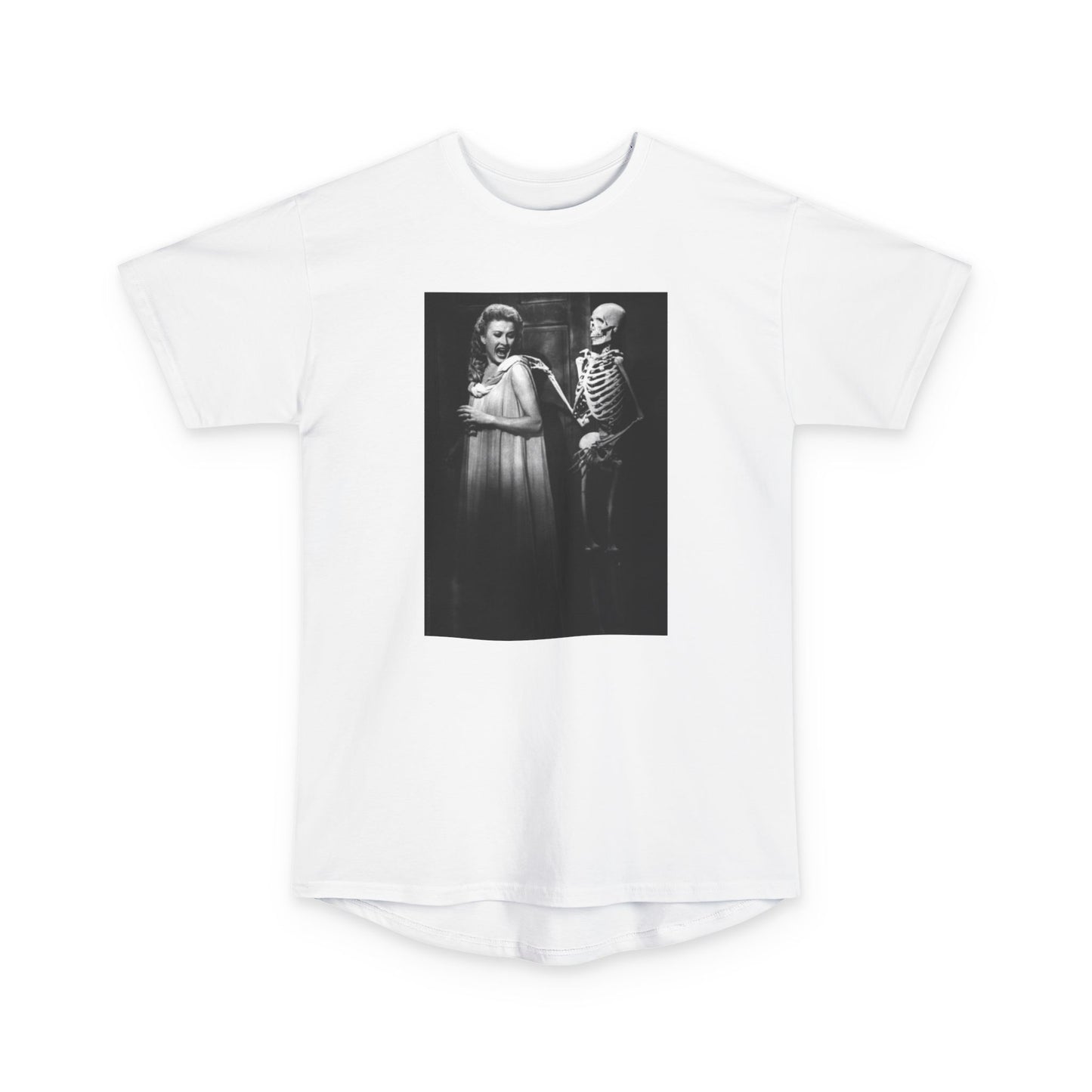 Silly Skeleton Graphic Tee | Unisex Long Body T-Shirt, Halloween Style, Casual Wear, Unique Gift, Trendy Fashion, Fall Collection