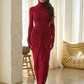 The Fatima Wrap Tie Maxi Dress