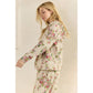 Floral Printed French Terry Hoodie