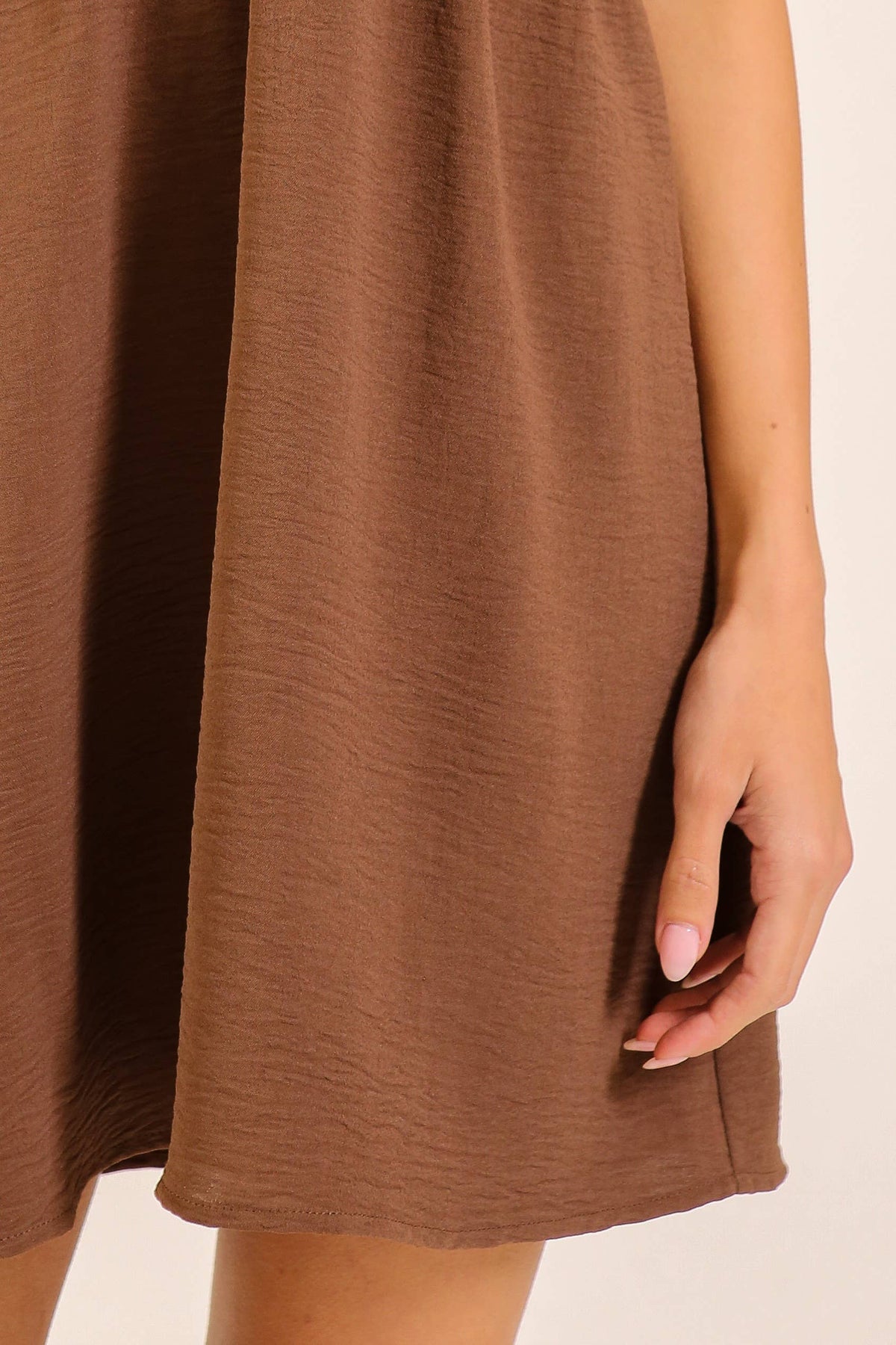 Airflow Tie-Front Cutout Mini Dress