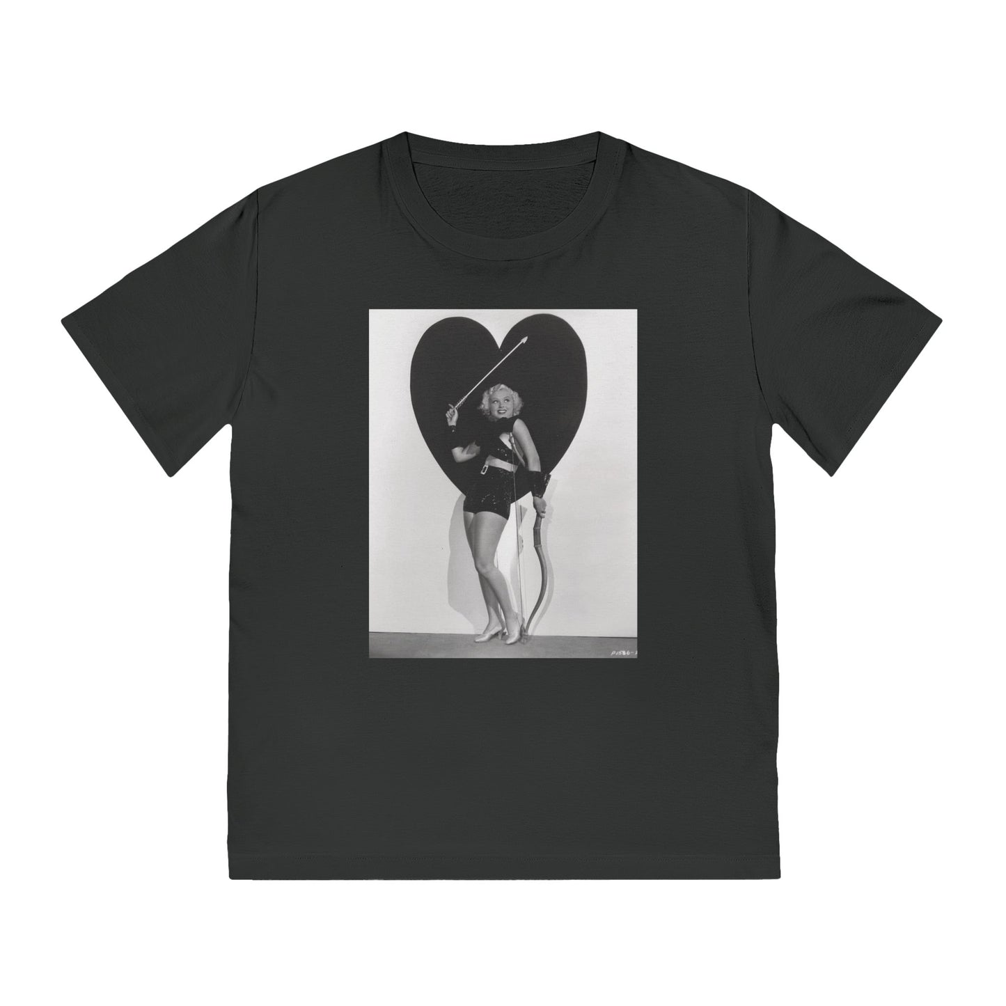 Vintage Valentine Rocker Heart Graphic T-Shirt