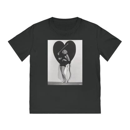 Vintage Valentine Rocker Heart Graphic T-Shirt