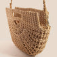 Semi Circle Straw Woven Hand Bag