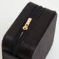Rhinestone Zip Around Square Jewelry Box