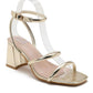 Trendy heeled sandal with strap H8-902
