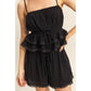 HF25E205-SET-Peplum Cami Top And Shorts Set
