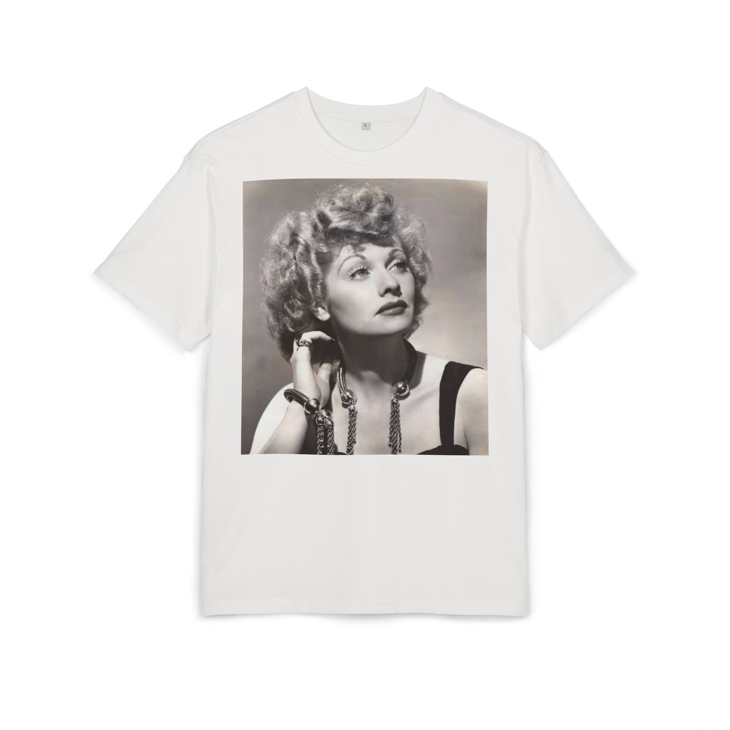 Vintage Glam Unisex Heavy Oversize Tee - Retro Style Fashion Icon Graphic