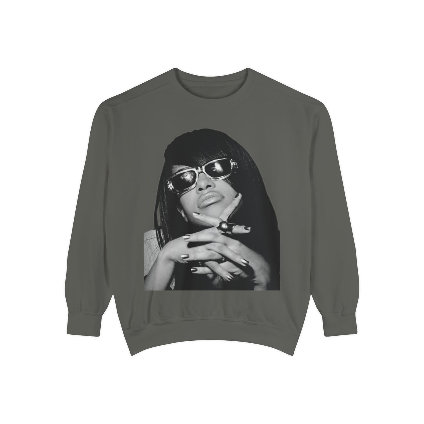 “Black Diamond” Graphic Unisex Garment-Dyed Sweatshirt