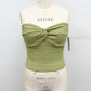 Smocked Twist Front Bandeau Top