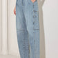 Washed Barrel Jeans