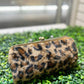 Leopard Faux Fur Kiss Lock Clutch