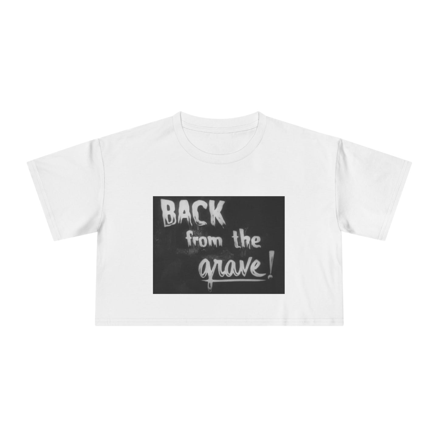 Spooky Fun Women's Crop Tee - Perfect for Halloween, Ghost Lovers, and Casual Style, Statement Shirt, Fashion Tee, Everyday Wear