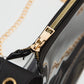 Michele Clear Satchel Bag With Chain Strap