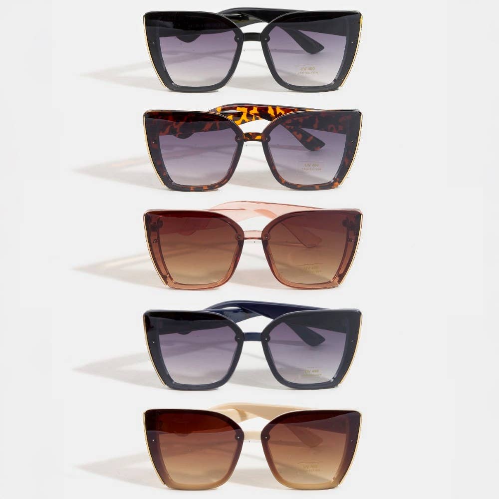 Acetate Frame Sunglasses Set