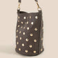 Studded Leather Bucket Bag