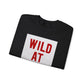 Wild At Heart Crewneck Sweatshirt — Graphic Sweatshirt, Valentine's Day Casual Pullover