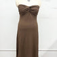 Plus Size Crinkled Knit Strapless Midi Dress 2