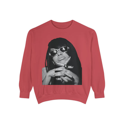 “Black Diamond” Graphic Unisex Garment-Dyed Sweatshirt