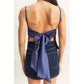 DZ25C126-Satin Back Tie Detail Sleeveless Top