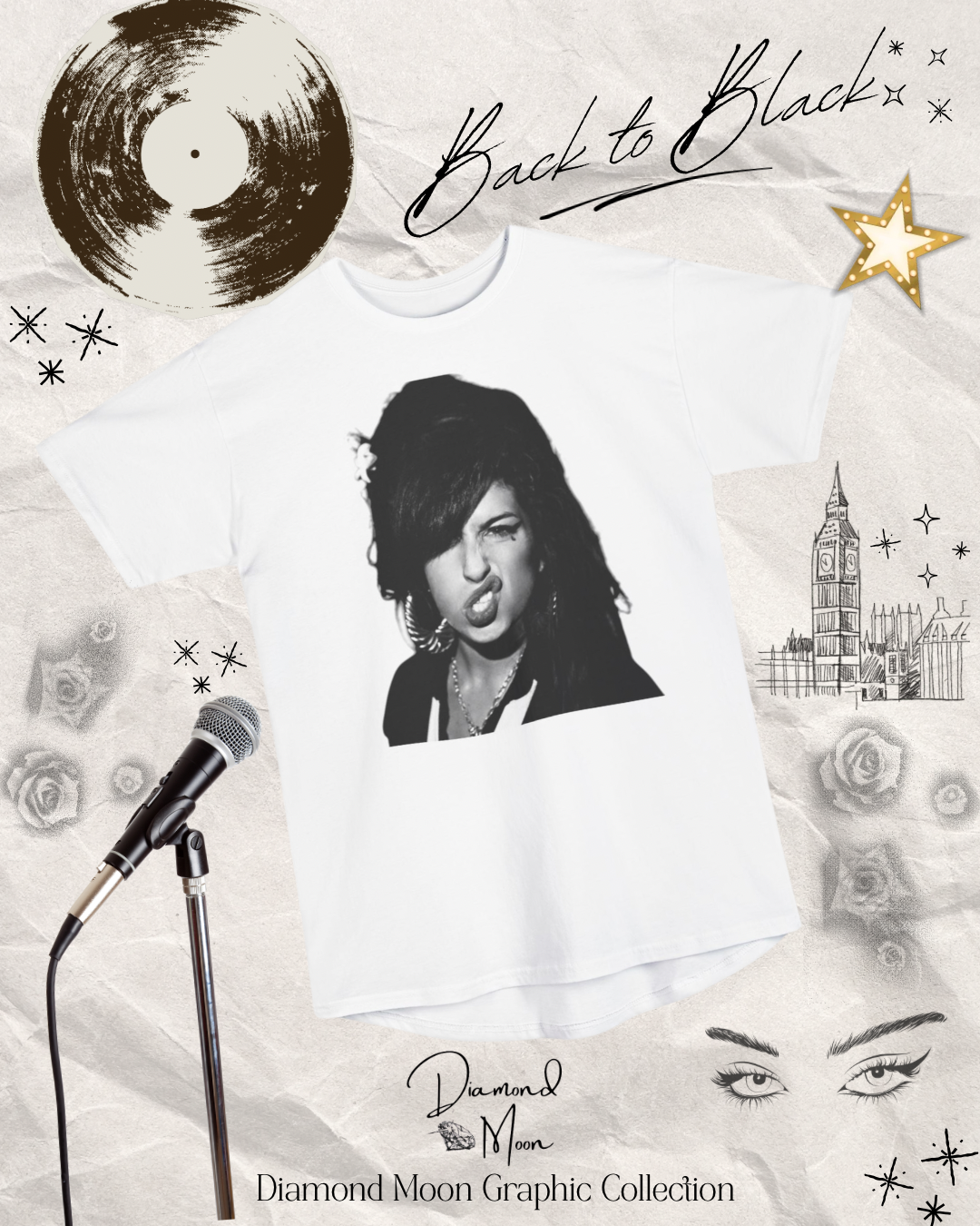 “Back to Black” Graphic Tee