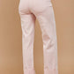 STRAIGHT LEG WASHED CUFFED JEANS Mauve
