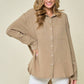 OVERSIZED GAUZE BLOUSE TAUPE