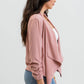 3/4 ROUCHED SLEEVE BLAZER