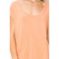 Scoop Neck Short Sleeves Top