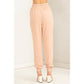 DZ23A546-Linen Drawstring Jogger Pants