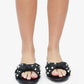 MAYLEEN - Raffia Beaded Slide Sandals, Mediterranean Style