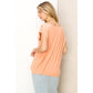 Scoop Neck Short Sleeves Top