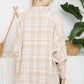 Raglan Sleeves Oversized Plaid Shirt
